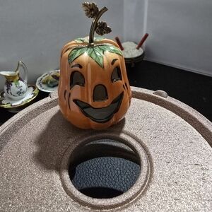 Ceramic Pumpkin Tealight Holder